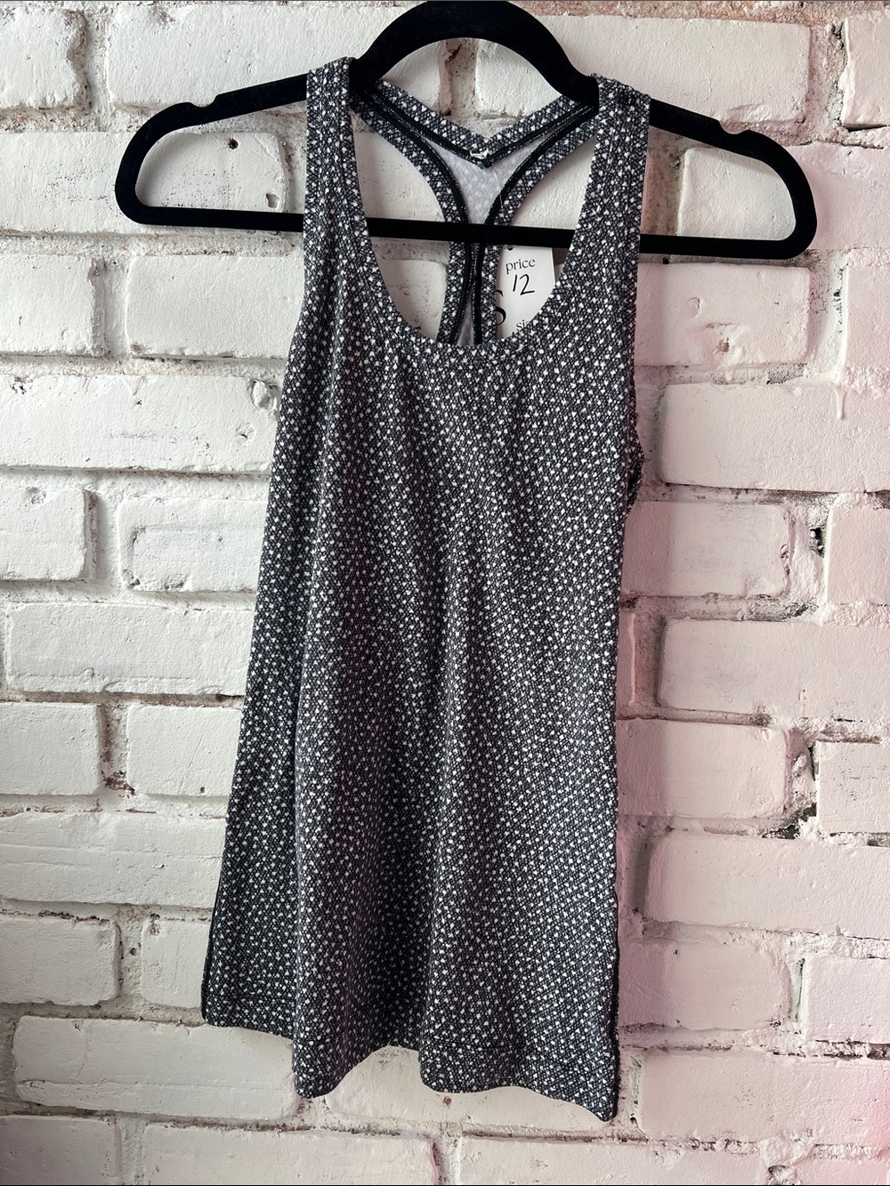 Gray Printed Racerback Tank Top lululemon racerback pattern tank